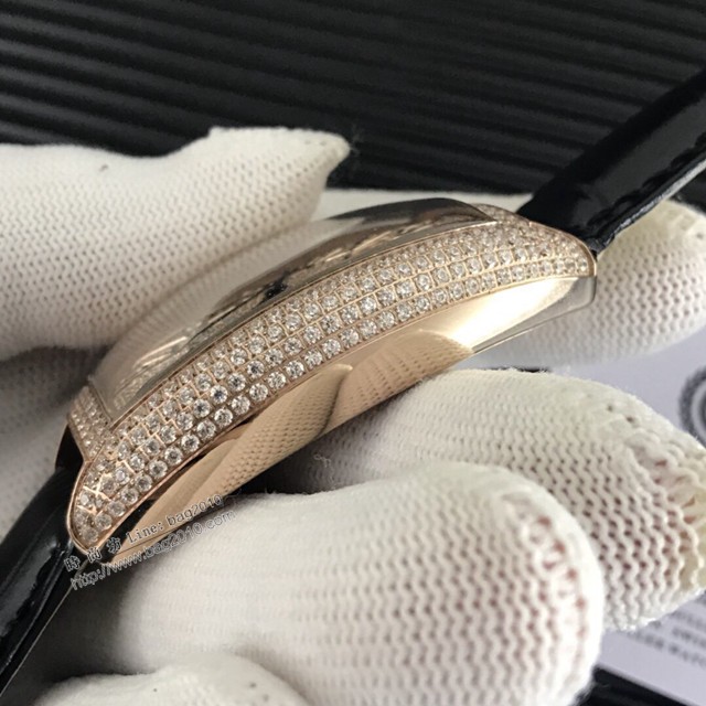 法穆蘭最新款滿天星男腕表 美洲鱷魚皮錶帶 法蘭克慕勒男士機械腕表  gjs2251